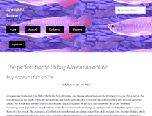 Tablet Screenshot of buyarowanafish.com